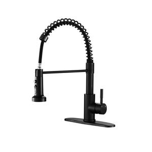 LORDEAR Single Handle Pull Down Sprayer Kitchen Faucet Lever Spring in ...
