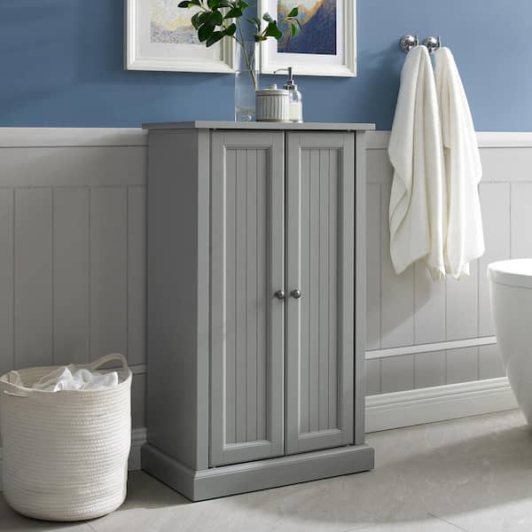 CROSLEY FURNITURE Seaside Gray Accent Cabinet CF3106 GY