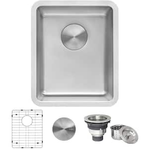 Modena 16 Gauge Stainless Steel 12 in. Undermount Bar Sink