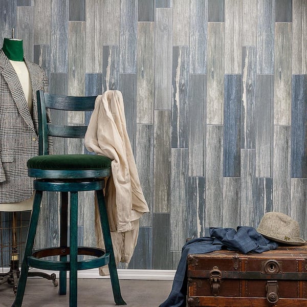 Grove Sky 4 in. x 24 in. 9.5 mm Natural Porcelain Tile (20-piece 12.91 sq. ft. / box)