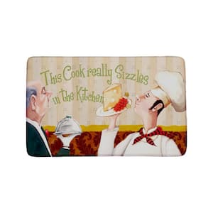Sizzling Chef Rectangle Kitchen Mat 22in.x 35in.