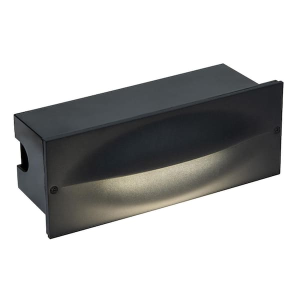Contour Low Voltage AC/DC Black Integrated LED Brick and Stair Light