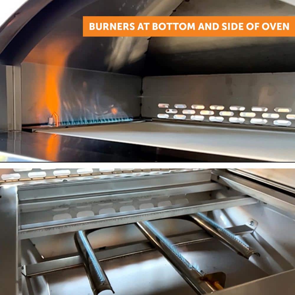 Flame King Stainless Steel Propane Outdoor Pizza Oven