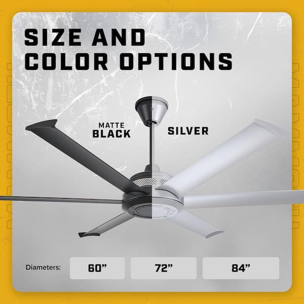 Big Ass Fans Mammoth 84 in. Smart Indoor/Outdoor Silver Universal