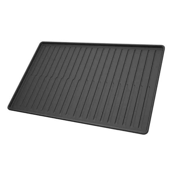 33 in. L x 22 in. W Drying Mat Premium Waterproof Under-Sink Mat in Matte Black