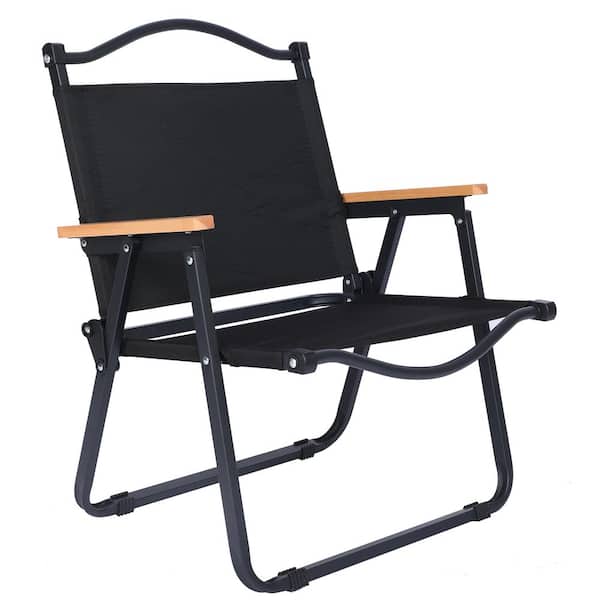 Unbranded Folding Camping Chair for Adults with Handle and Storage Bag, 253 lbs. Load Bearing Collapsible Outdoor Furniture