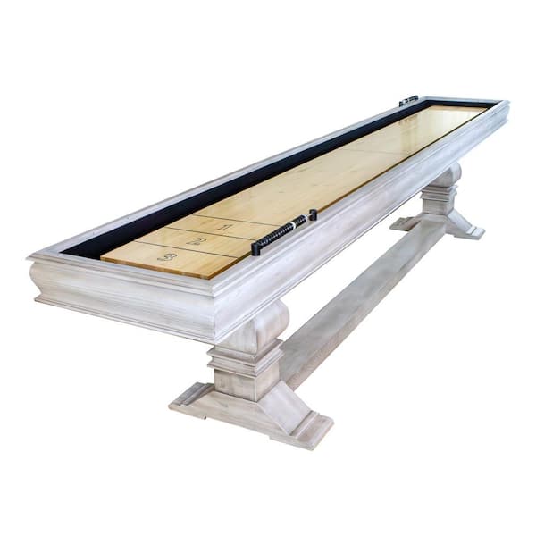 Hathaway Montecito 12 ft. Shuffleboard Table in Driftwood