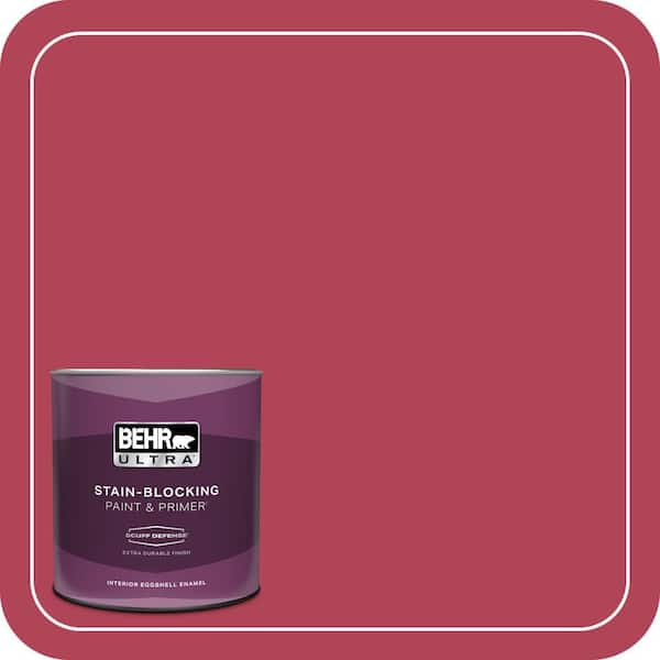 BEHR ULTRA 1 qt. #130B-7 Cherry Wine Extra Durable Eggshell Enamel Interior Paint & Primer