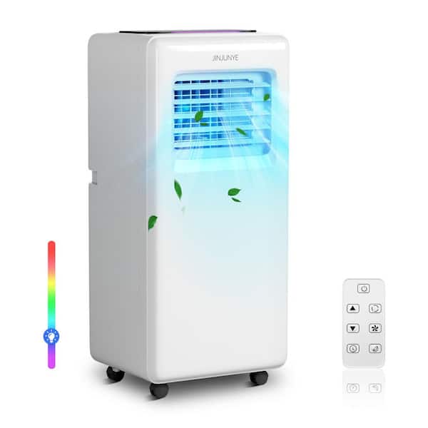 10,000 BTU 3-in-1 Portable Air Conditioner with 2-Fan Speeds, Dehumidifier Mode, R32 Refrigerant, in White