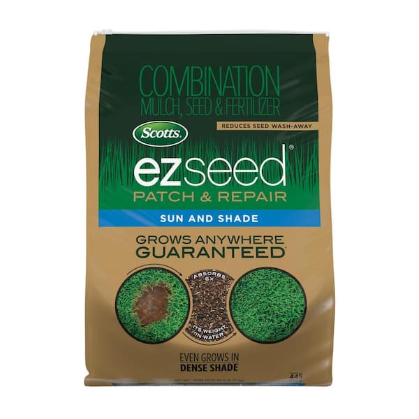 Scotts 20 lbs. EZ Seed Patch & Repair Sun and Shade Mulch, Grass Seed and Fertilizer Combination