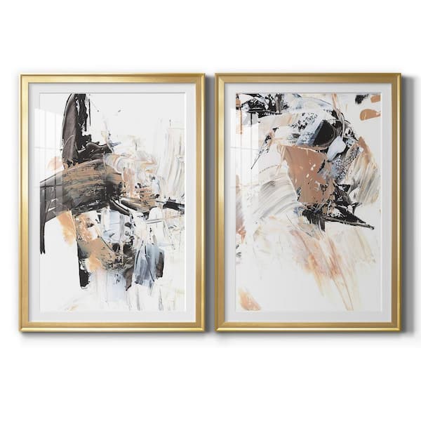 Wexford Home "Ruckus I" by Wexford Homes 2 Pieces Framed Abstract Paper Art Print 26.5 in. x 36.5 in.