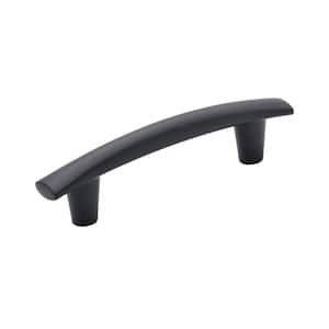 Willow 3-3/4 in. Center-to-Center Modern Matte Black Arch Cabinet Pull