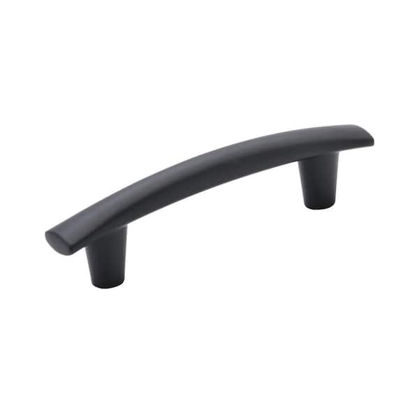 Amerock Willow 3-3/4 in. Center-to-Center Modern Matte Black Arch Cabinet Pull
