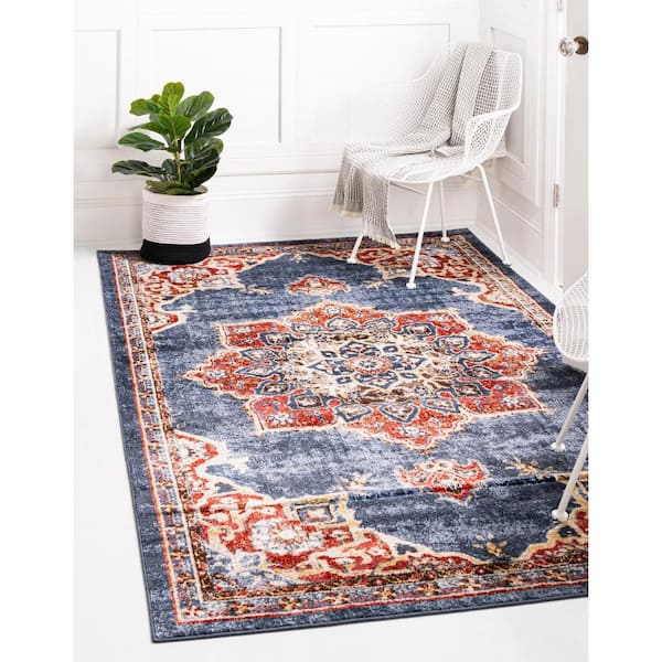 Utopia Helios Dark Blue 3' 3 x 5' 3 Area Rug