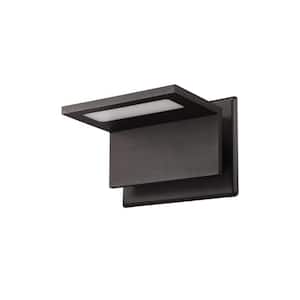 ElegancePro Dark Grey Outdoor LED Wall Sconce with Integrated LED Brilliant Illumination for Outdoor Spaces