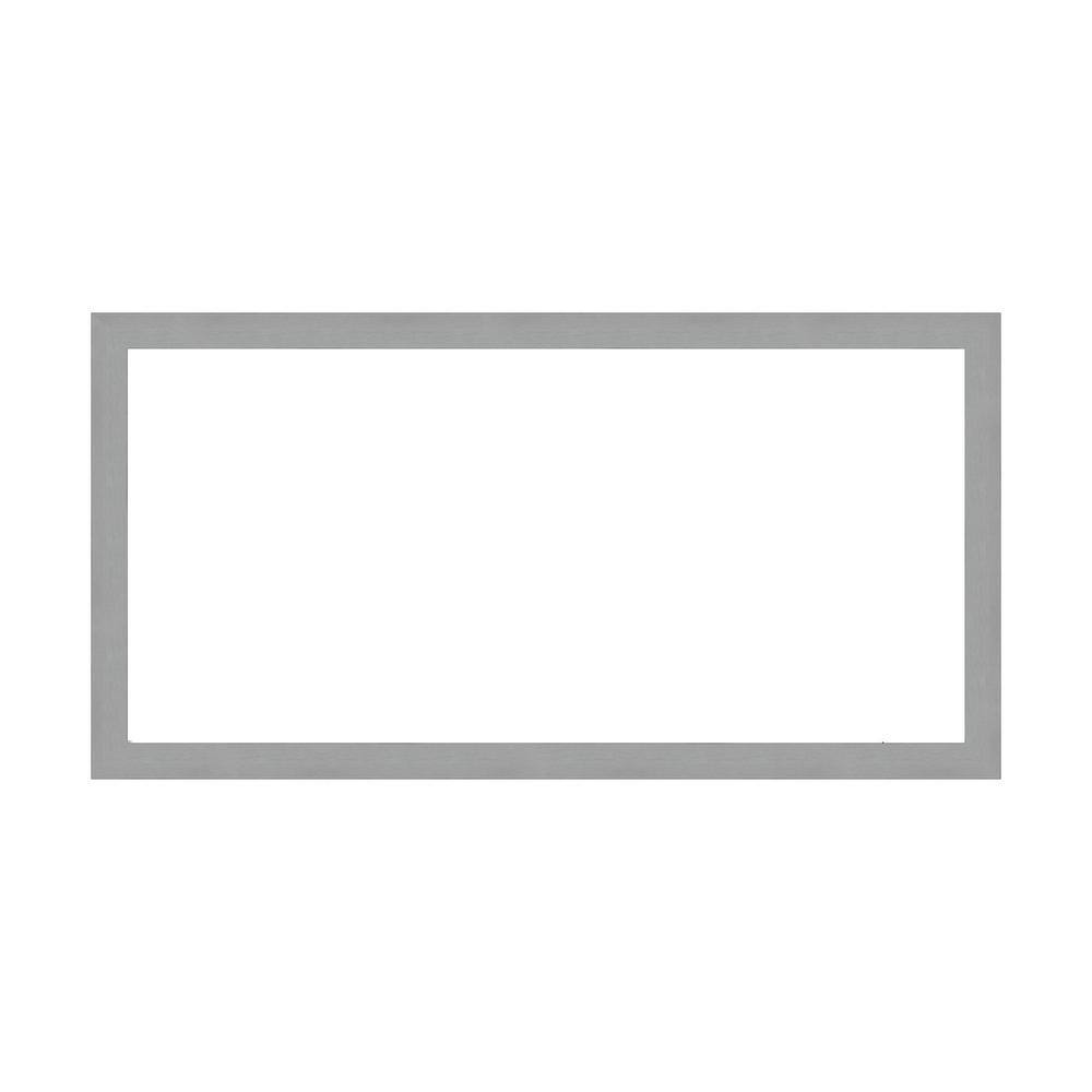 Mirror Makeover Brushed Nickel 49.25 in. W x 25.25 in. H Bathroom Mirror Frame Border Kit-Fits a 48 x 24 Mirror price history on PriceWatchPro