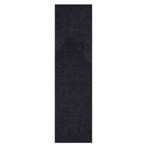 Ottomanson Scrabe Rib Waterproof Non-Slip Rubber Back Solid 2 x 20 Runner  Rug, 2 ft. W x 20 ft. L, Black, Polypropylene Flooring SRT704-2X20 - The  Home Depot