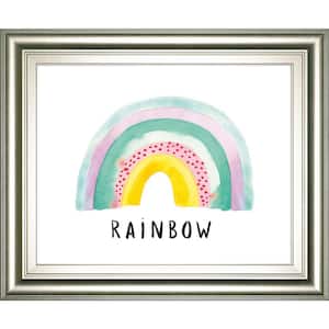 "Rainbow Joy" By Joelle Wehkamp Framed Print Wall Art 26 in. x 22 in.