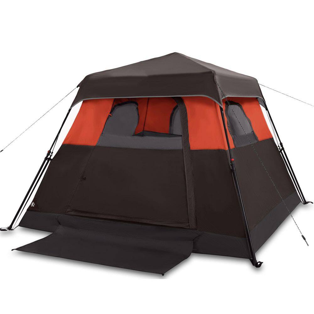 Camping Tent 8 ft. x 8 ft. Brick Red Camping Tent Fast Cabin Tent with Instant Setup Tent price history on PriceWatchPro