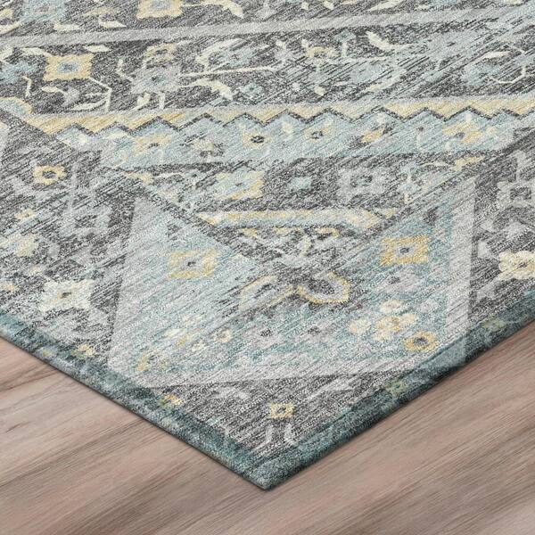 Chantille Machine Washable Indoor/Outdoor Abstract ACN3156 Gray 2 ft. x 3 ft. Accent Rug