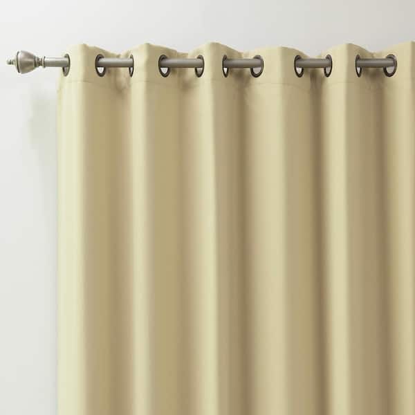 Beige Grommet Blackout Curtain - 100 in. W x 108 in. L