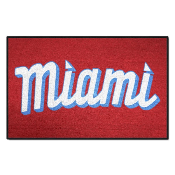 FANMATS Miami Marlins Starter Mat Accent Rug - 19in. x 30in. 37560 - The  Home Depot