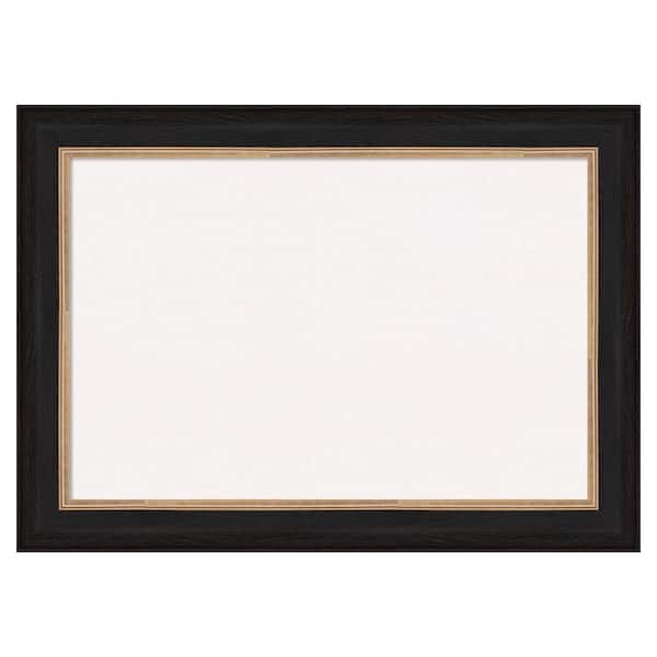 Amanti Art Vogue Black White Corkboard 43 in. x 31 in. Bulletin Board Memo Board