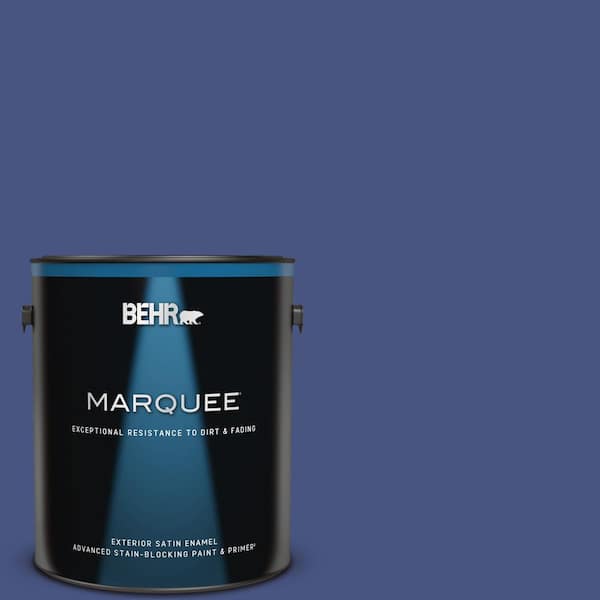 BEHR MARQUEE 1 gal. #PPU15-02 Mozart Satin Enamel Exterior Paint & Primer