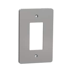 X Series 1-Gang Mid Size Plus Wall Plate Cover Decorator/Rocker Matte Gray