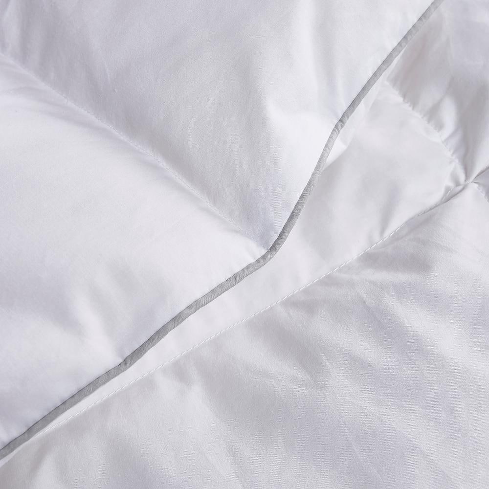 King White Cotton Goose Down Bedspread