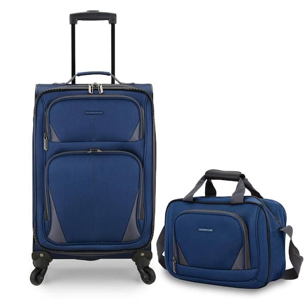 U.S. Traveler Forza Navy Softside Rolling Suitcase Luggage Set (2-Piece)  US08141N - The Home Depot