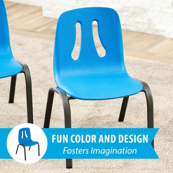 Lifetime Dragonfly Blue Childrens Stacking Chair-4 Pk (Essential