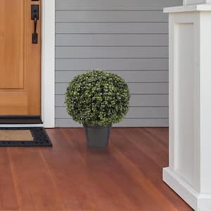23 in. Artificial Realistic Faux Boxwood Topiary