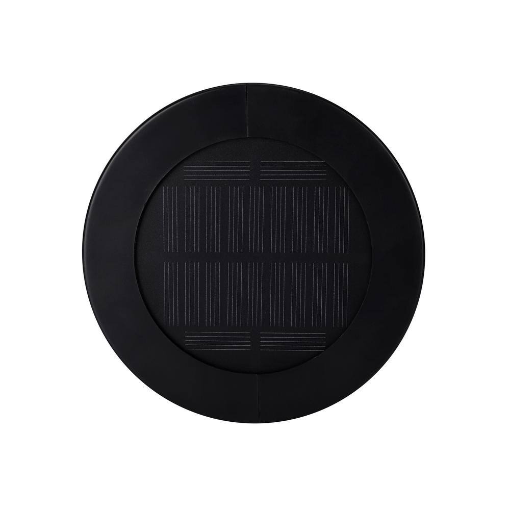 Black Solar LED Pathway Torch Light Pack with Flickering Flame