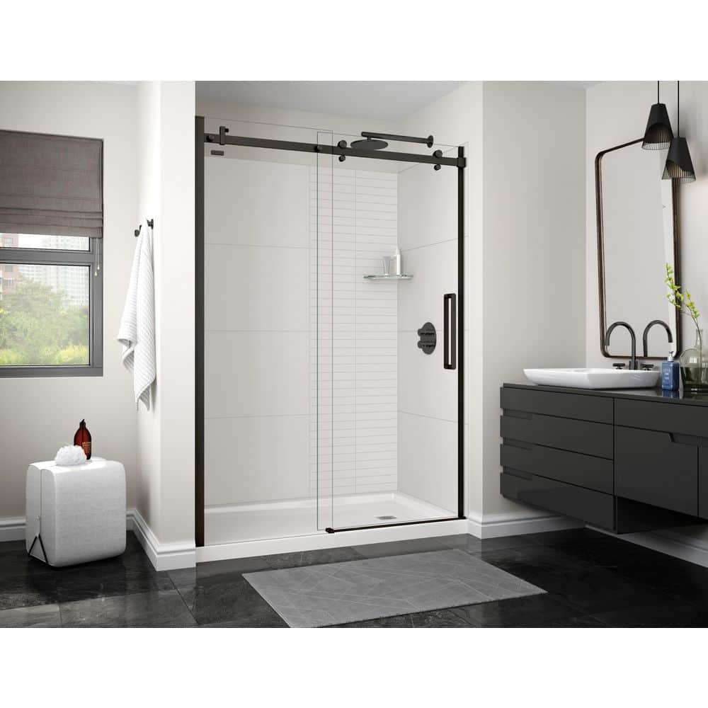 Utile 60 in. W x 32.5 in. D x 80 in. H 3-Piece Direct-to-Stud Composite Alcove Shower Wall Surrounds in Bora White price history on PriceWatchPro