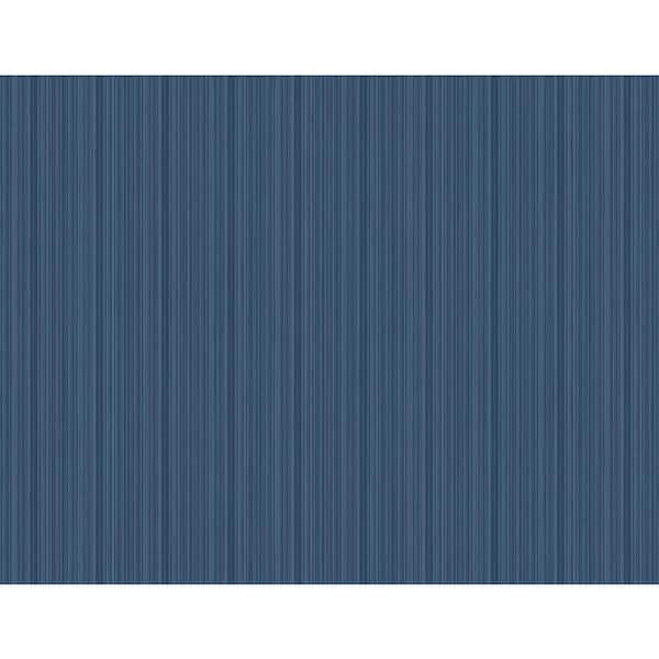 Sebasco Denim Vertical Pinstripe Wallpaper