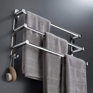 30 in. Wall Mounted, Towel Bar in Stainless Steel