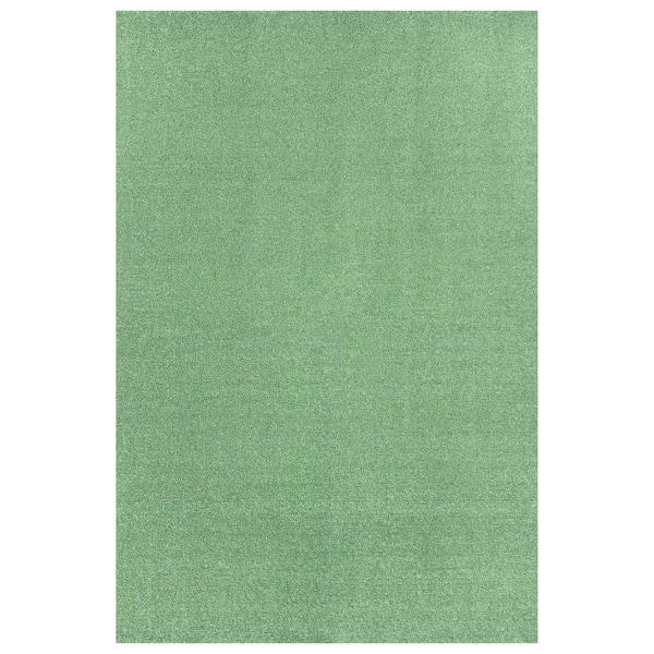 Garland Rug Gramercy 4 ft. x 6 ft. Deep Fern Solid Color Plush Rectangle Bath Rug