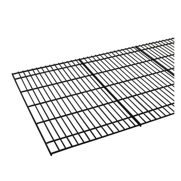 Storage Concepts 48 In L X 18 In D Individual Black Steel Wire Mesh Decking 0 Wmdb4818 The Home Depot