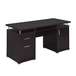 Tribesigns Cassey 59 in. Brown Computer Desk Vintage Wood Large Home ...