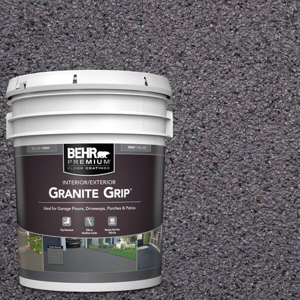 BEHR Premium 5 gal. #GG-06 Vineyard Rock Decorative Flat Interior/Exterior Concrete Floor Coating
