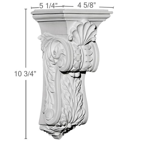 Ekena Millwork 4-5/8 in. x 5-1/4 in. x 10-3/4 in. Polyurethane