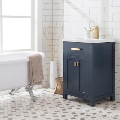 Blue 24 Inch Vanities Bathroom, Navy Blue Vanity 24 Inch