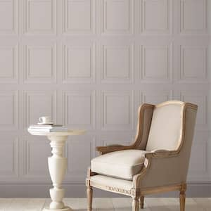 Redbrook Wood Panel Dove Grey Removable Wallpaper