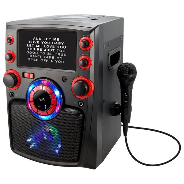 iLive Bluetooth Karaoke Machine with 7 in. TFT Monitor and LED Light Show