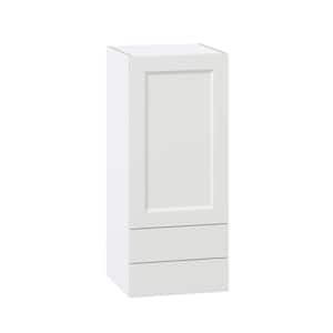 Alton Painted 15 in. W x 35 in. H x 14 in. D in White Shaker Assembled Wall Kitchen Cabinet with 2 Drawers