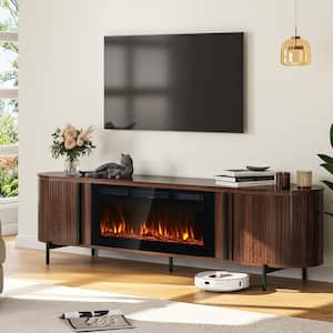 Sizzim 70 in. Freestanding Electric Fireplace TV Stand with Infra