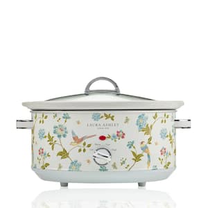 VQ - 6.8 qt. Elveden White Slow Cooker with Non-Slip Feet