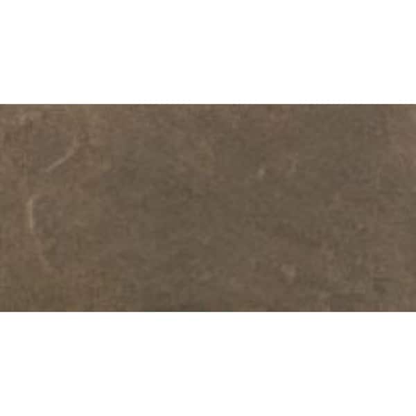 Unbranded Formations Dark Pebble Brown 12 in x 24 in Porcelain Floor Tile (14.00 sq. ft./ Case)