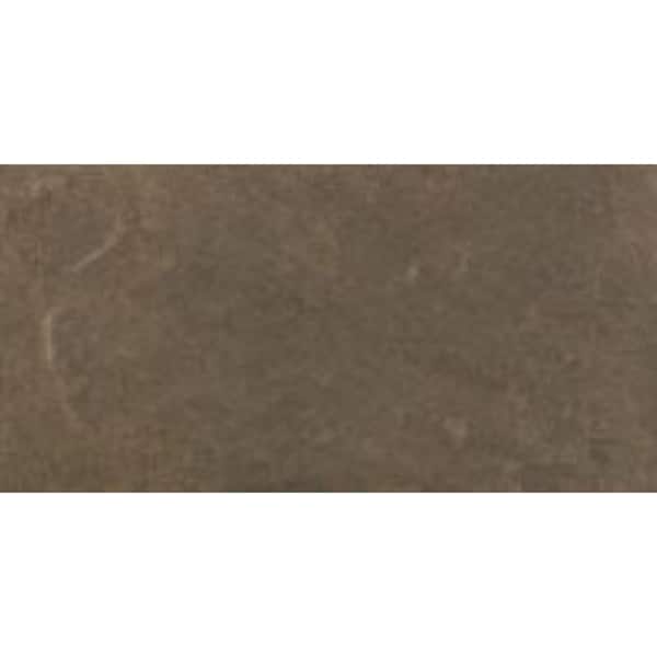 Unbranded Formations Dark Pebble Brown 12 in x 24 in Porcelain Floor Tile (14.00 sq. ft./ Case)